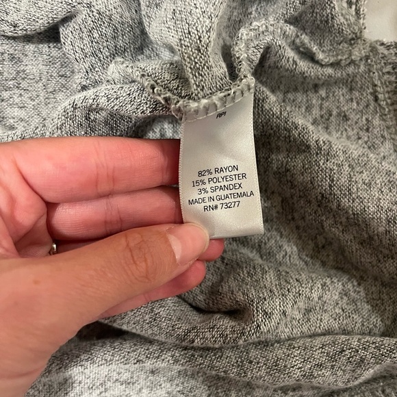 SO Medium cozy tunic grey long sleeve top - Picture 6 of 6